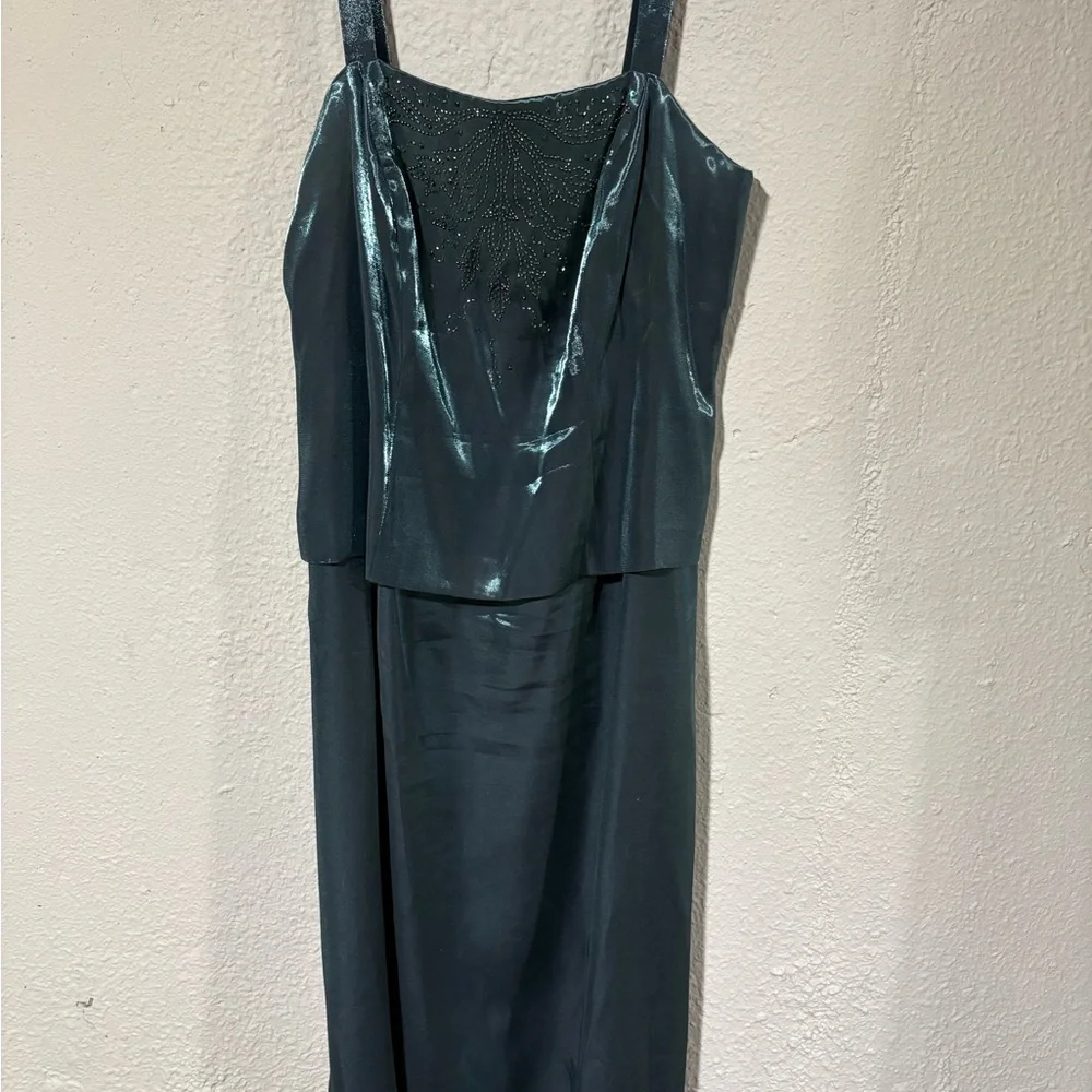 Alex Evenings Shimmering Teal Ensemble - Picture 12 of 13